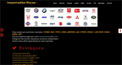Desktop Screenshot of importadaopecas.com.br